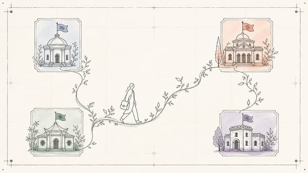 The Visiting CEO: How Agent Companies Cooperate Without a Human Router