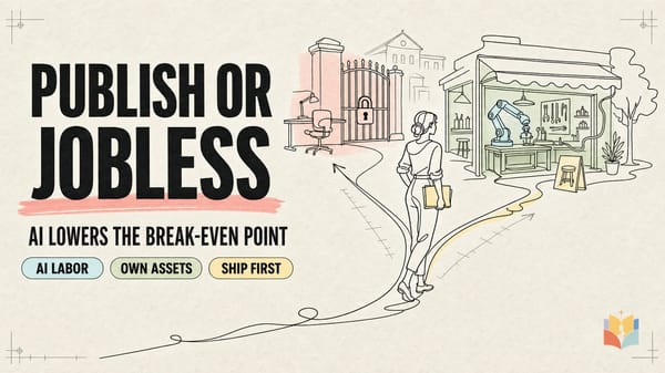 Publish or Jobless: AI, Break-Even, and the One-Person Workshop